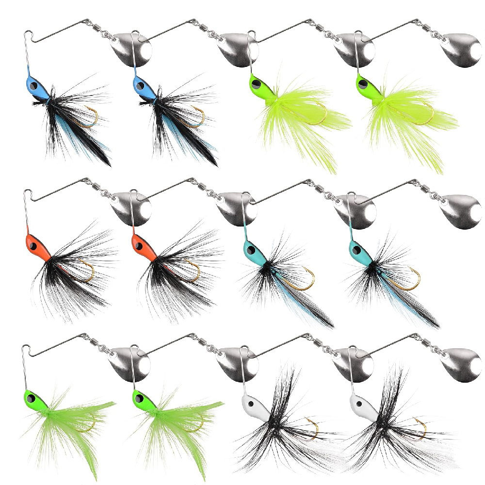 Fishing Lure Making Kit - 6 Pz/12 Pz Spinner esca Bass