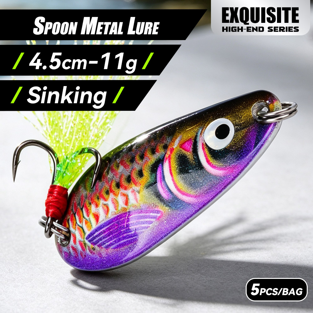 Fishing Lure Blade Bait - Set da 5 pezzi Nuovo Esca