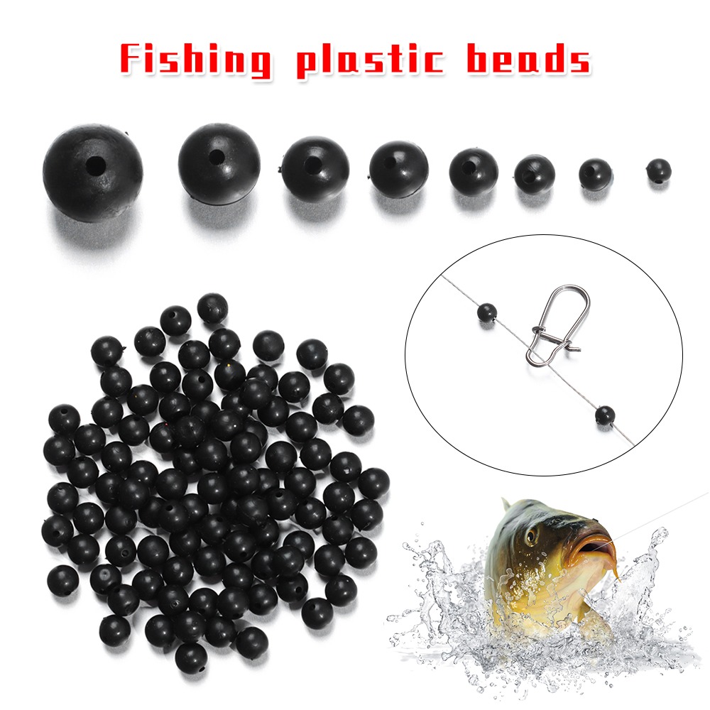 Fishing Lure Soft Plastic - 100 pz/lotto perline da pesca Space
