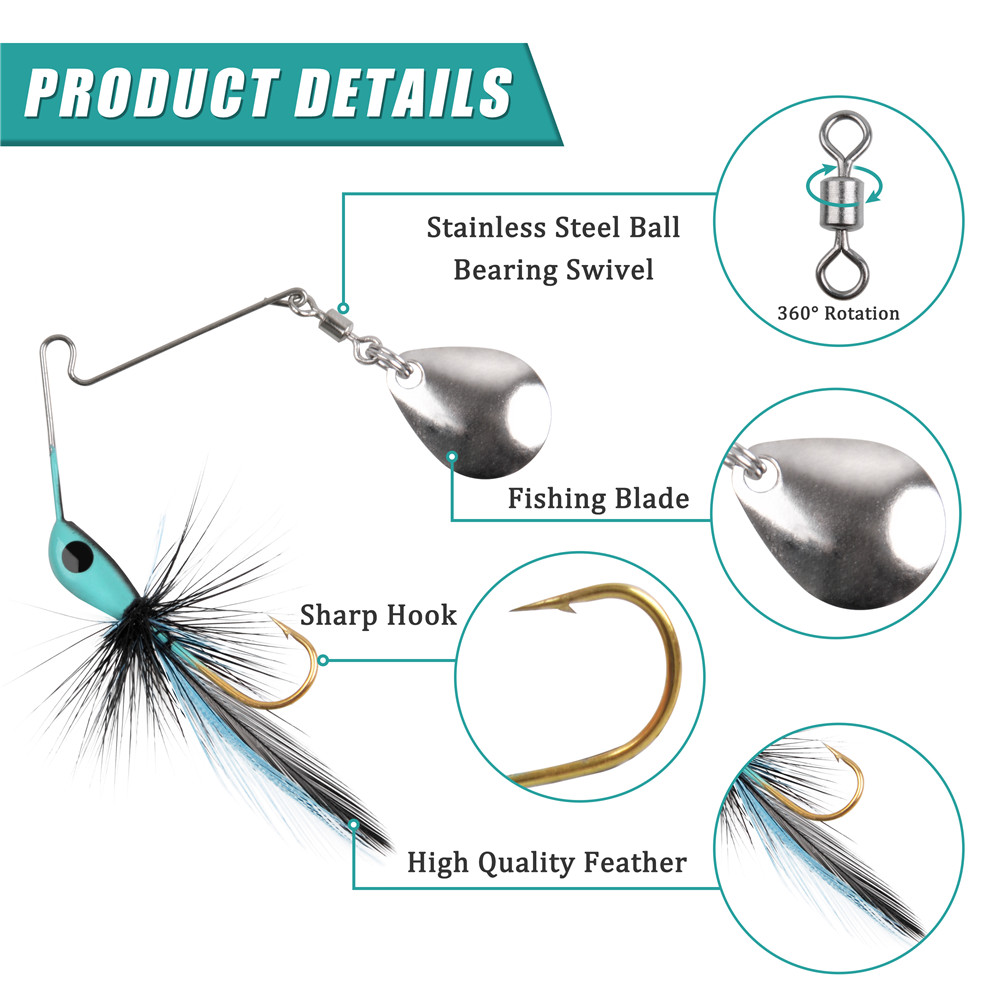 6 Pz/12 Pz Spinner esca Bass R - Fishing Lure Making Kit recensione e prezzo