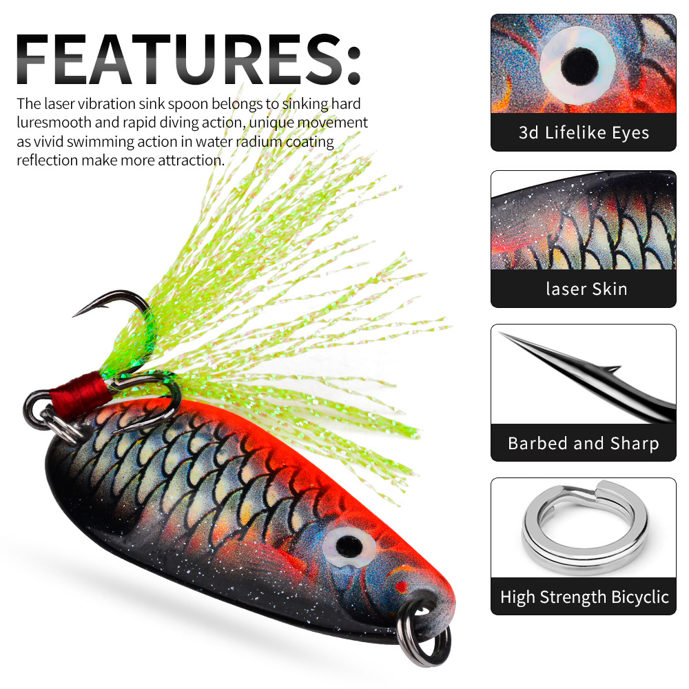 Set da 5 pezzi Nuovo Esca Vibr - Fishing Lure Blade Bait recensione e prezzo
