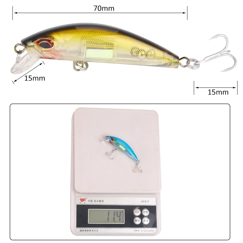 Occhi 3D Luminosi Minnow Esche - Fishing Lure Crankbait recensione e prezzo