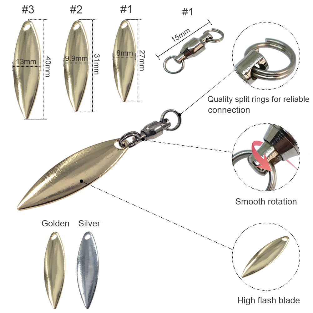 10 pz Pale Foglia di Salice Sp - Fishing Lure Buzzbait recensione e prezzo