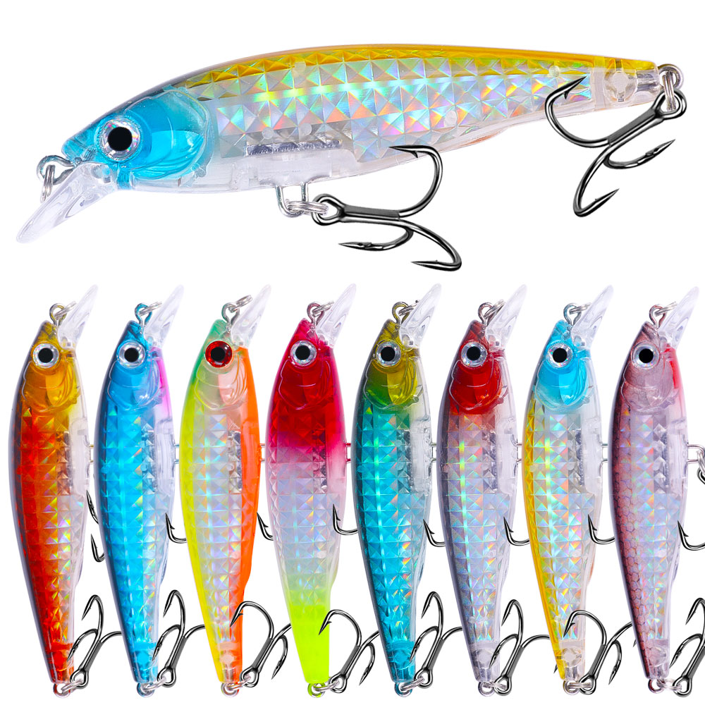 1pc Minnow set di esche da pes - Fishing Lure Jerkbait recensione e prezzo