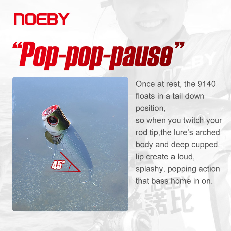 Noeby 105mm 24g Topwater Poppe - Fishing Lure Popper recensione e prezzo
