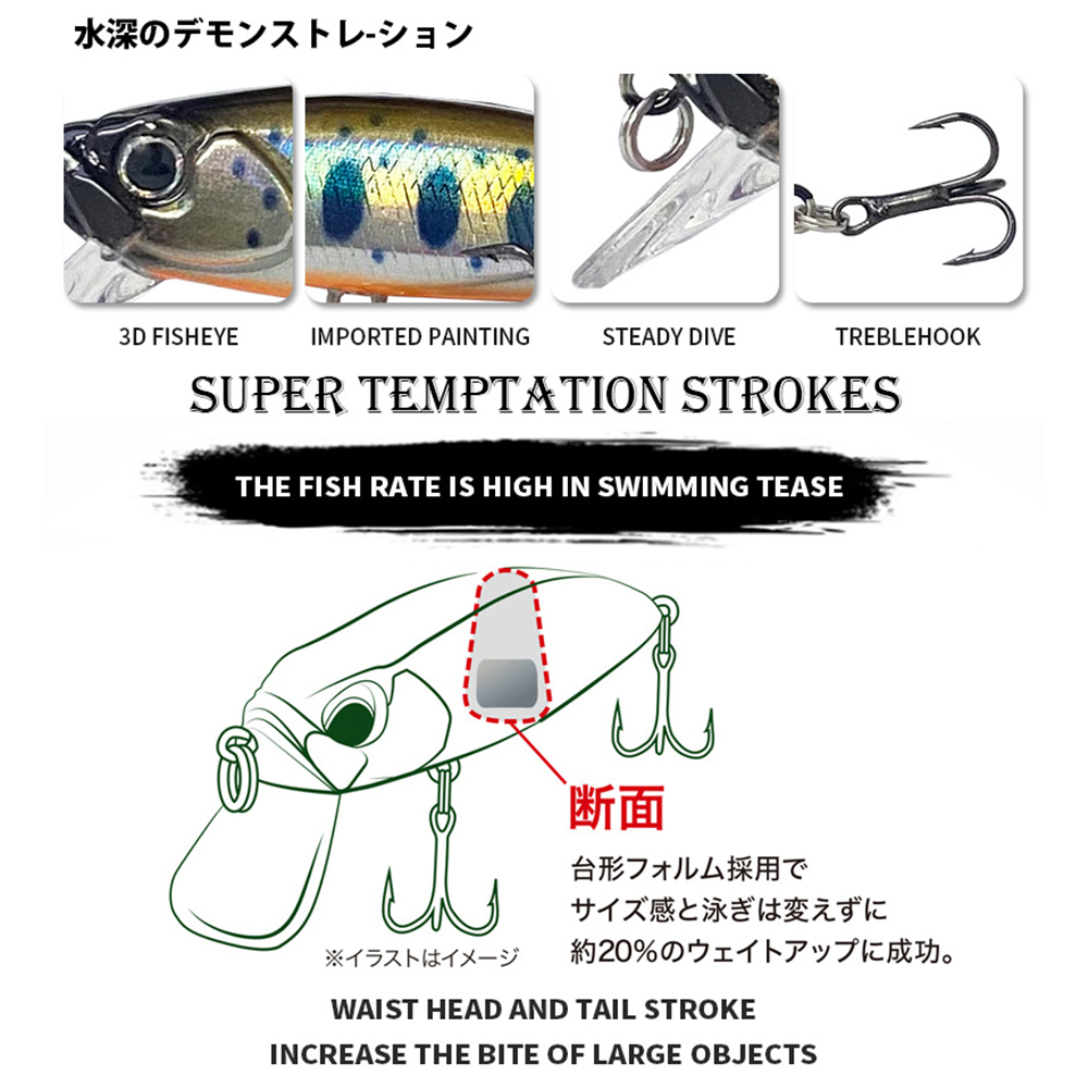 5 centimetri 6g Esche Da Pesca - Fishing Lure Jerkbait recensione e prezzo